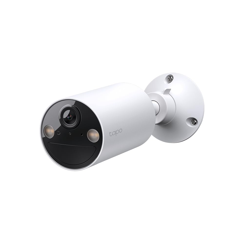 Tapo C410 Outdoor/Indoor Battery Wi-Fi Camera, 2K 3MP, 6400mAh, AI Person Detection, Color Night Vision, No Hub Required, Solar Panel Compatible