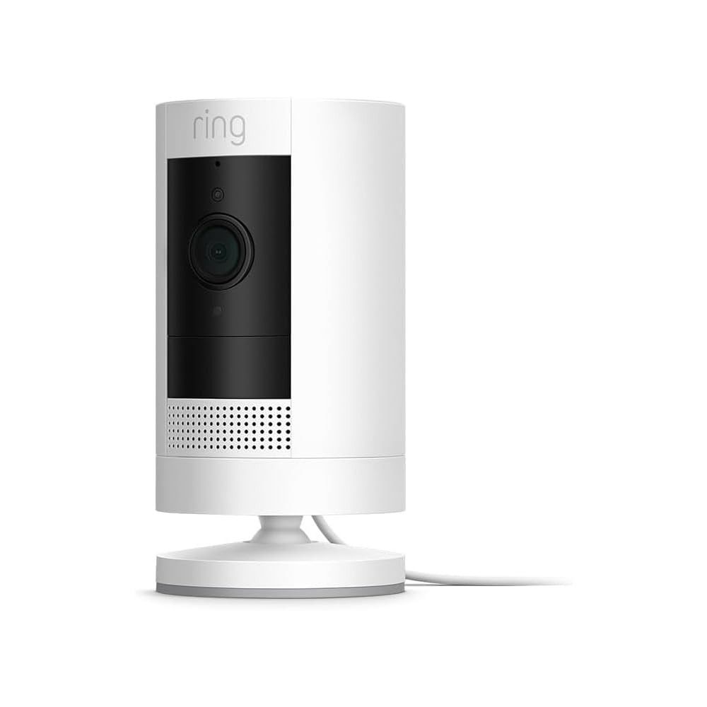 Ring Outdoor Camera Battery (Ring Stick Up Cam Battery) | HD wireless outdoor Security Camera with Two-Way Talk system and Wifi, Works with Alexa | Alternative to CCTV | White | 2 Cameras