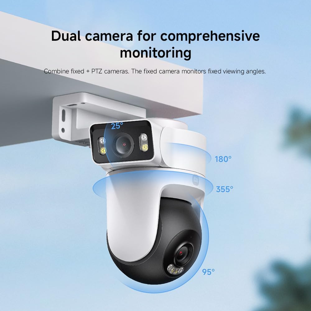 Xiaomi Outdoor Camera CW500 Dual, Dual 2.5K ultra-HD picture quality | AI detection, dual-band Wi-Fi 6, security chip