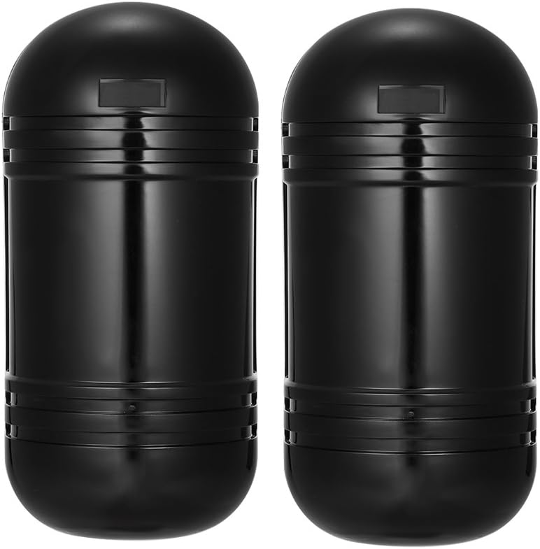 Dual Beam, Wired Dual Beam Photoelectric Infrared Sensor Barrier Detector 100M Alarm Tamper Alarm Output for Park Courtyard Gate Door Window Burglar Alarm System
