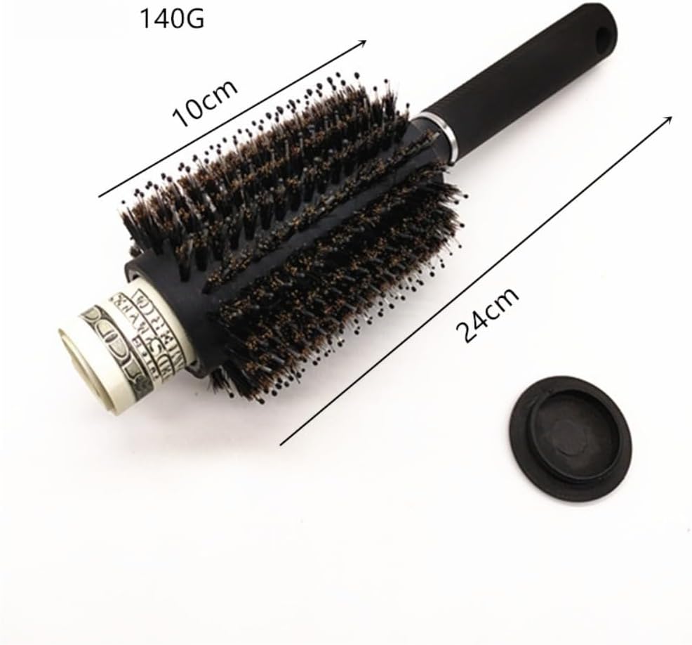 Diversion Safe Hair Brush with Secret Stash Compartment Hide Cash, Keys, Small Jewelry Home Outdoor Travel Mini Safe