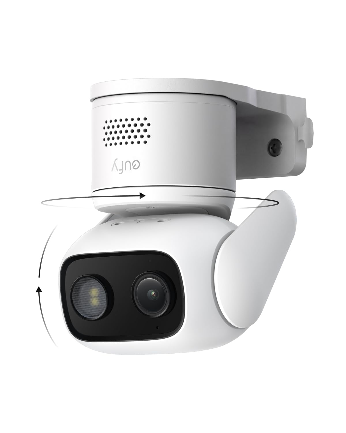 eufy Wired Cam C31,360° Coverage with Pan and Tilt,Indoor and Outdoor,Dual Antenna,Colour Night Vision,Subscription-Free,AI People/Vehicle/Pet/Crying Detection, 24/7 Recording,Black (Black, Solo)