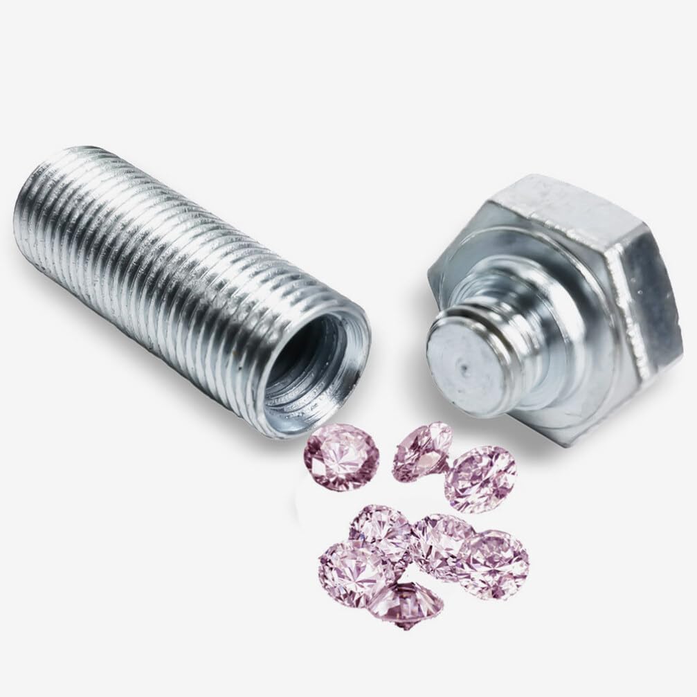 Fake Bolt Diversions Safe, 2pcs Hidden Secret Storage Compartment Realistic Screw Outdoor Hider Screw for Money Valuables Small Items