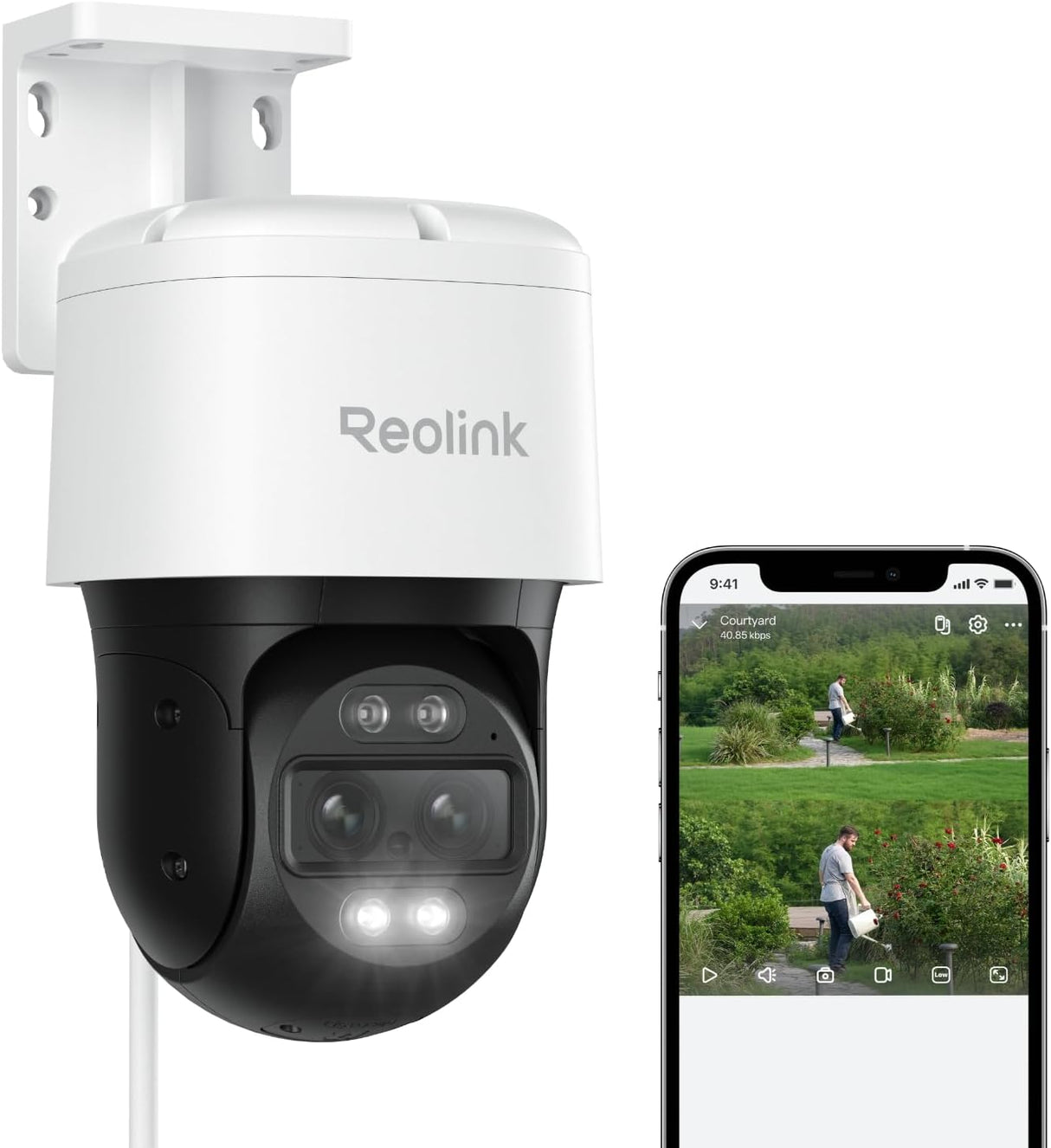 REOLINK TrackMix 4K PTZ PoE Camera, Dual-Lens, 6× Hybrid Zoom
