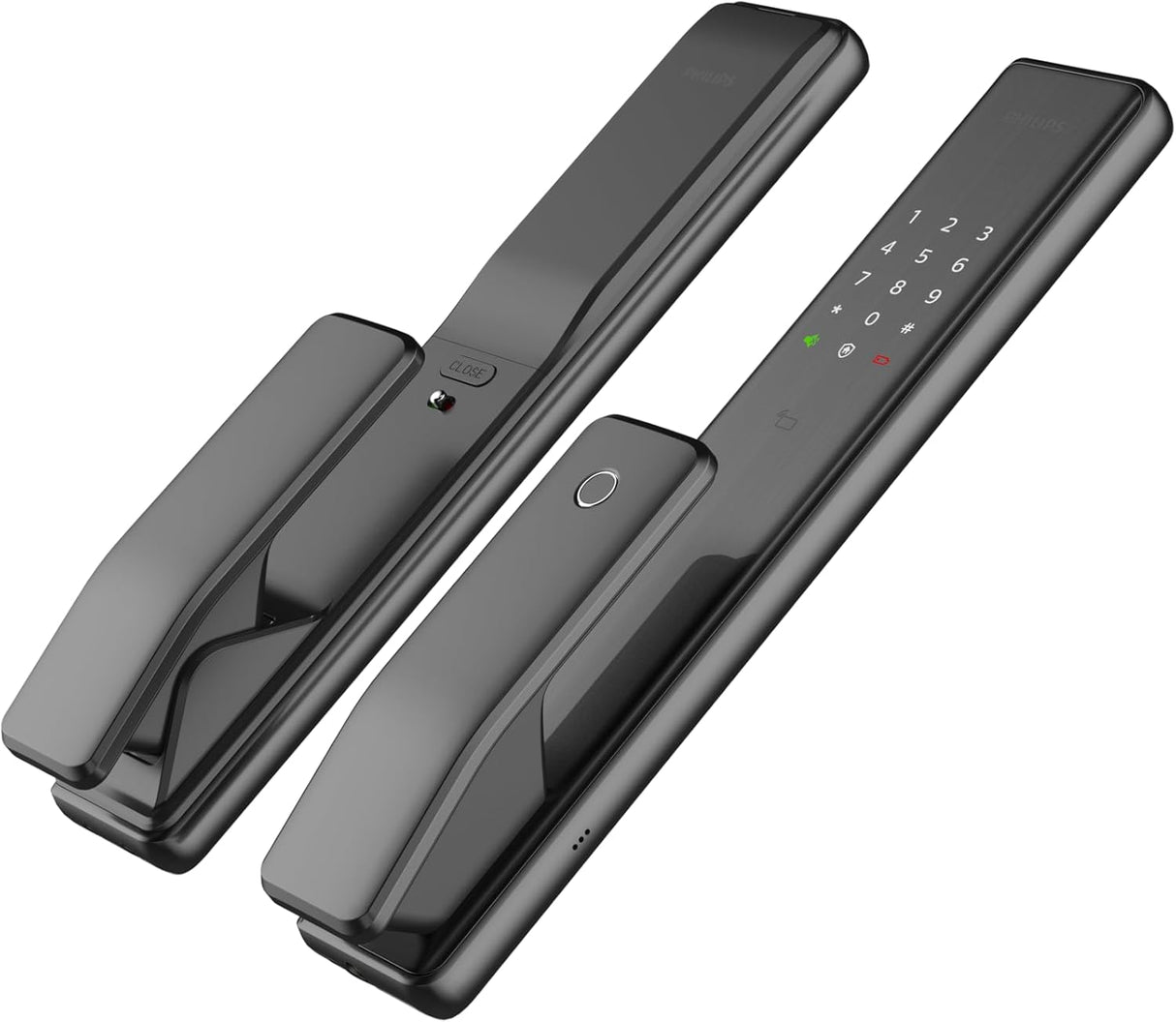 Philips EasyKey Alpha Push-Pull Smart Lock, Fingerprint, Black (ALPHA-5HB)