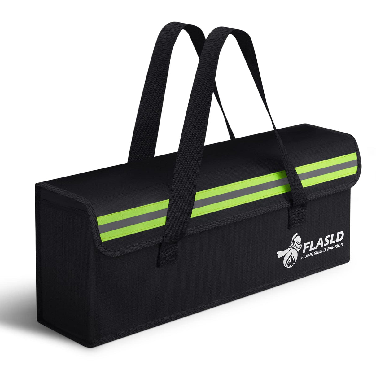 FLASLD Fireproof Document & Money Bags, Large Fireproof & Water Resistant Bag, Fireproof Folder Safe Bag for Cash, Valuables & Passport, with Silicone Coating & Zipper Closure (Storage Bag-24x12x12”)