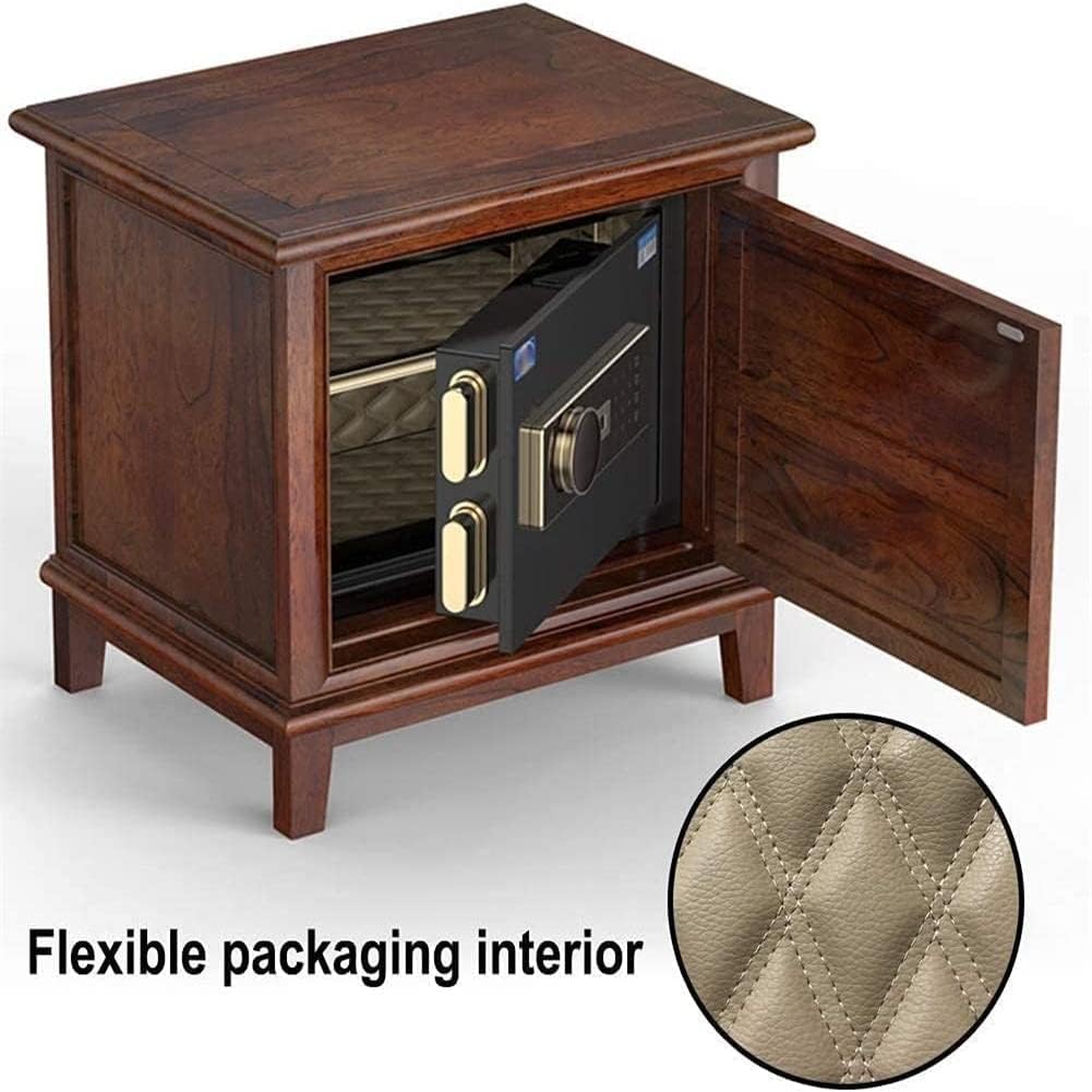 Safe and Durable Fireproof Waterproof Safe Safe Box Electronic Digital Security Safe Box Bedside Cabinet Invisible Safety Box Biometric Fingerprint Home Steel Safe for Office Hotel Jewelry Gun Cash Me
