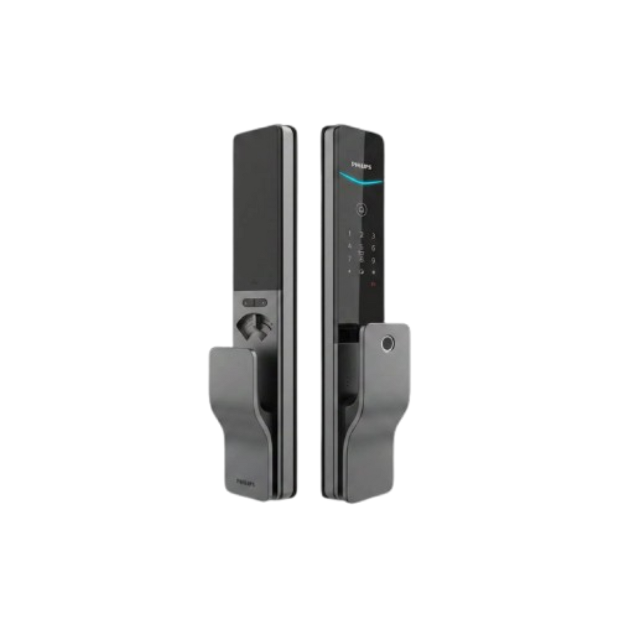 Philips EasyKey DDL801-5HBS Push-Pull Smart Lock, Fingerprint + App