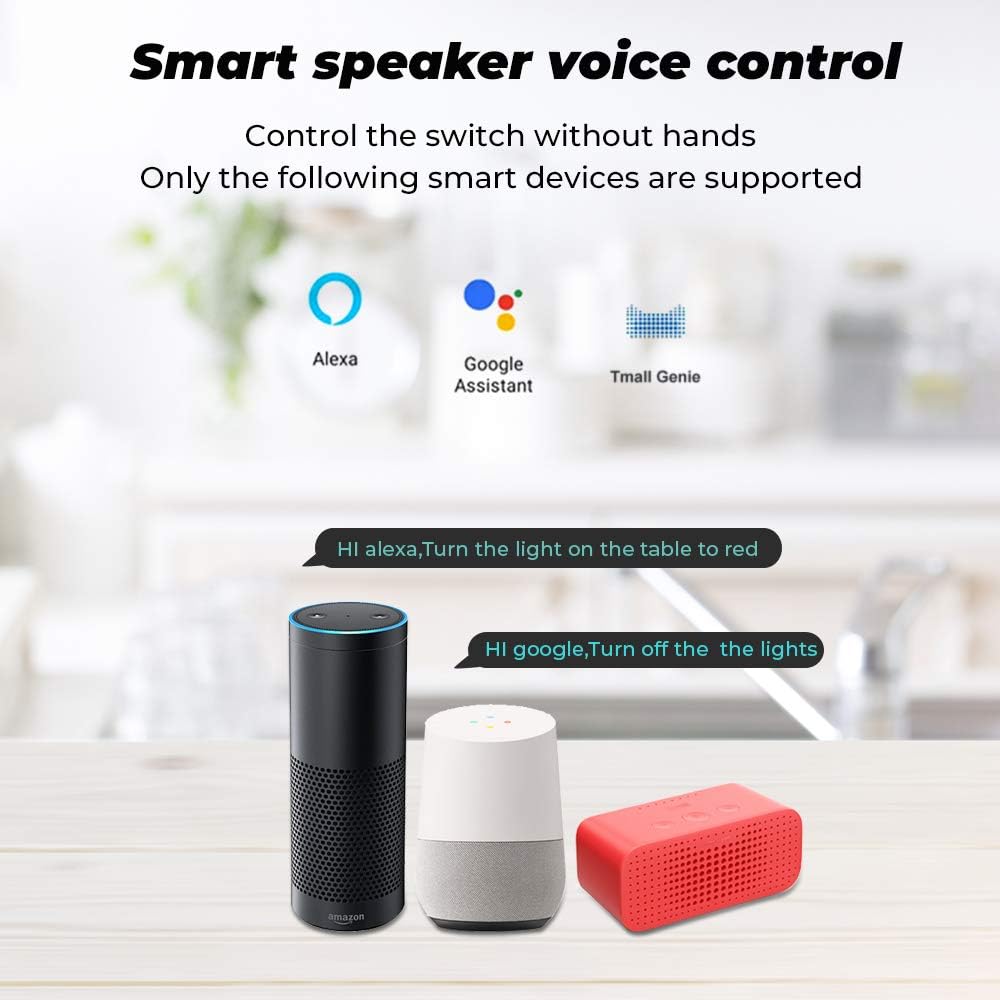 UanTii 20A Tuya Smart Plug WIFI Wireless Outlet Smart Socket Timing Schedule Power Monitoring Overload Protection Smart Life App Remote Control Works with Alexa and Google Home