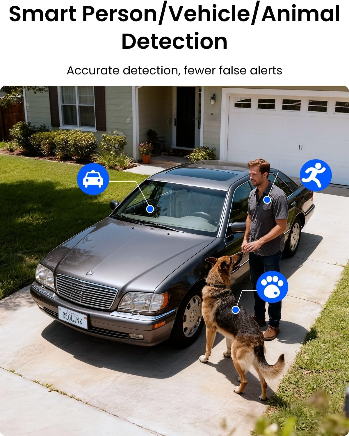 REOLINK Lumus 2K 4MP WiFi Camera with Spotlight, AI Detection
