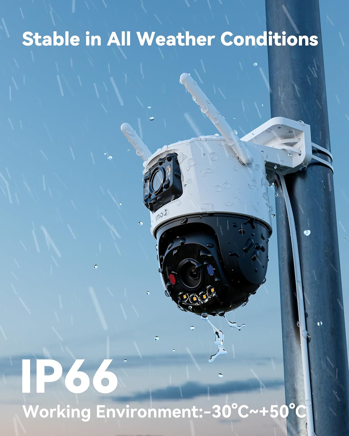Imou Dual-Lens 6MP Outdoor PTZ Camera, AI Detection, WiFi6