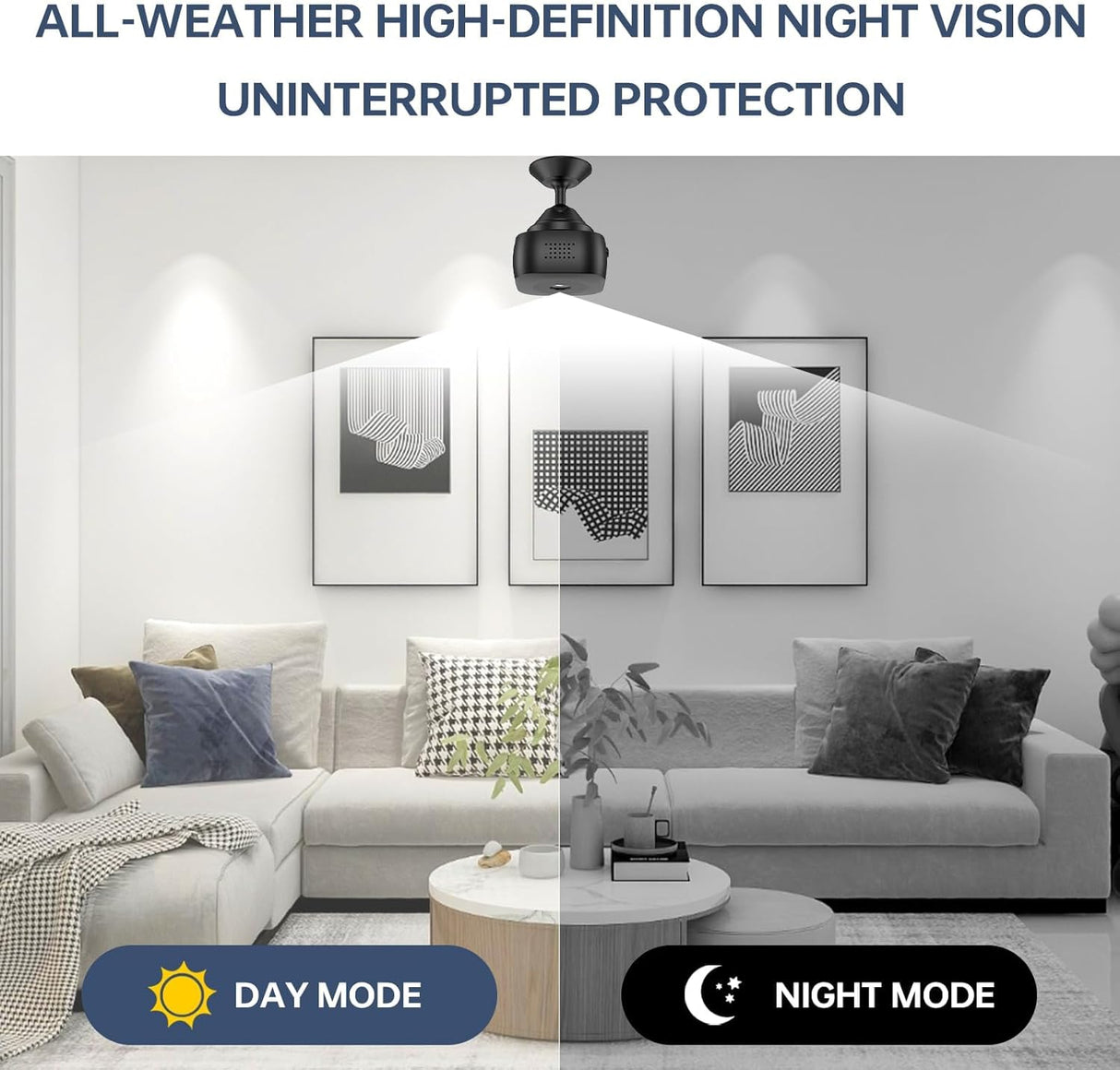 Mini Hidden WiFi Camera, 1080P HD Wireless Indoor Security Camera-Small Surveillance/Nanny Cam for Home Monitoring, Motion Detection/Night Vision, APP Control for iOS/Android
