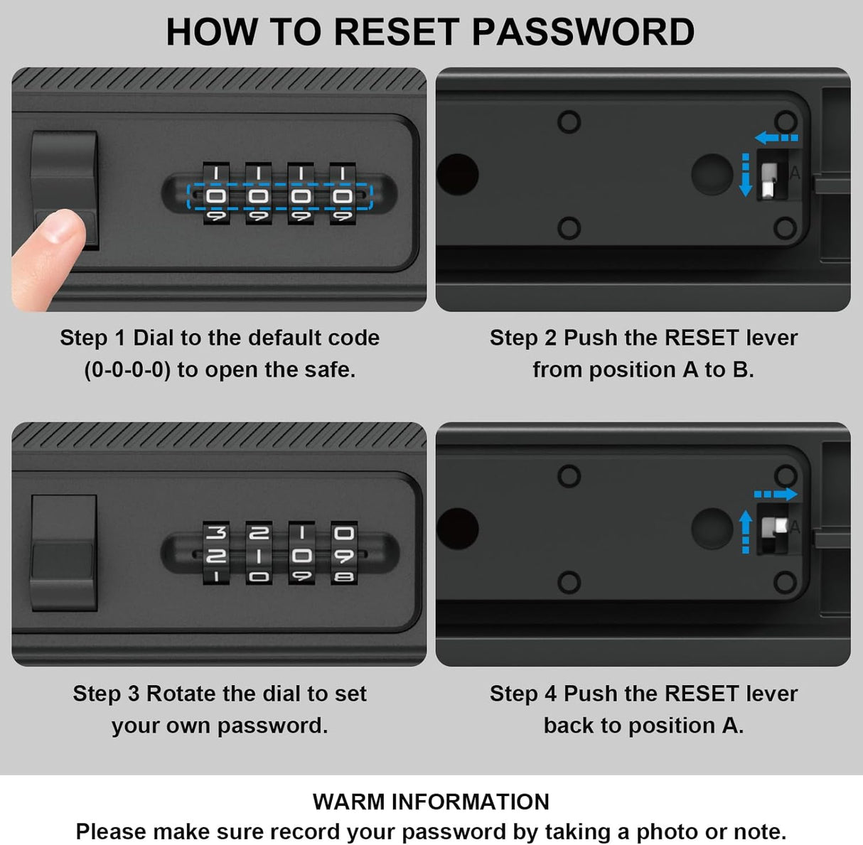 Diyife IP68 Portable Safe Box, Travel Safe Lock Box with Code, 4 Digit Combination Lock Waterproof Anti-Theft Lock Box with Removable Chain, Portable Lockbox for Beach Outdoor Dorm Hotel Home Car