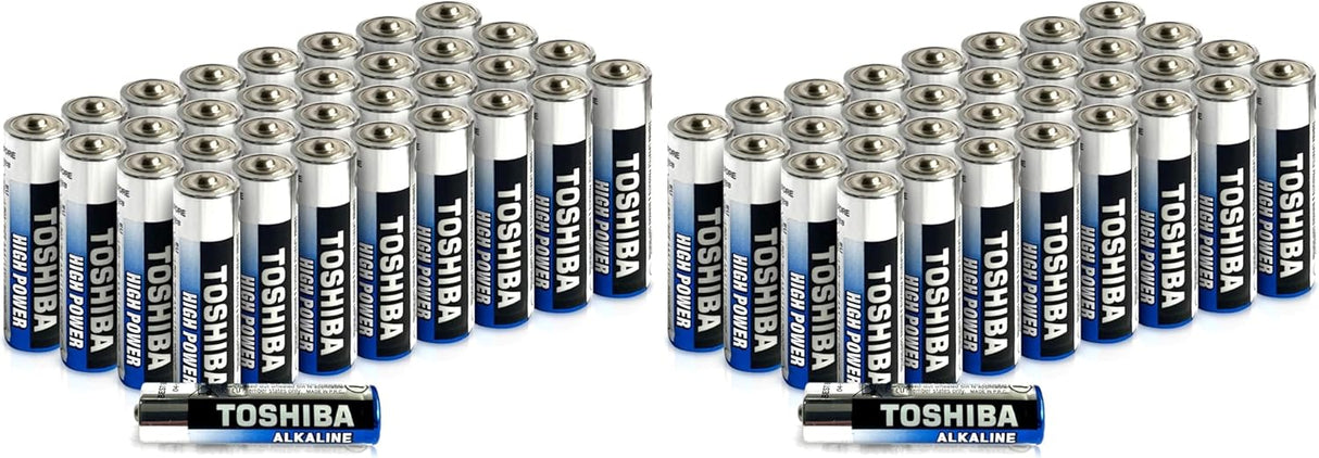 TOSHIBA 9V Alkaline Battery, High Power Vibration Resistant