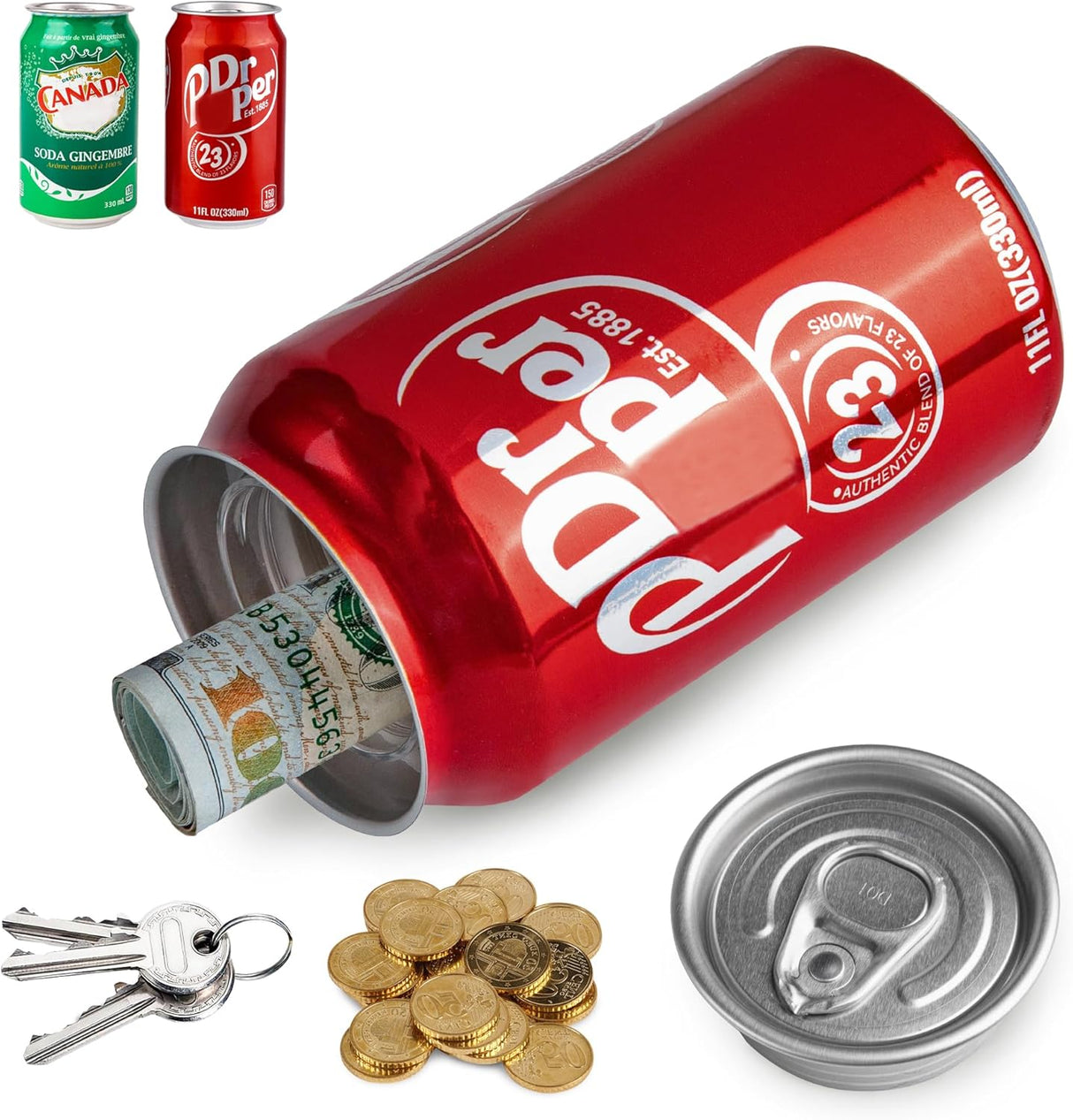 BARGIFTS Fake Dr Pepper Can Diversion Stash Safe