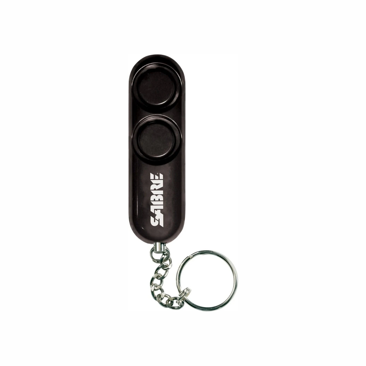 SABRE Personal Alarm With Key Ring, 120dB Alarm, Audible Up To 1,280 Feet (390 Meters), Simple Operation, Reusable, Black