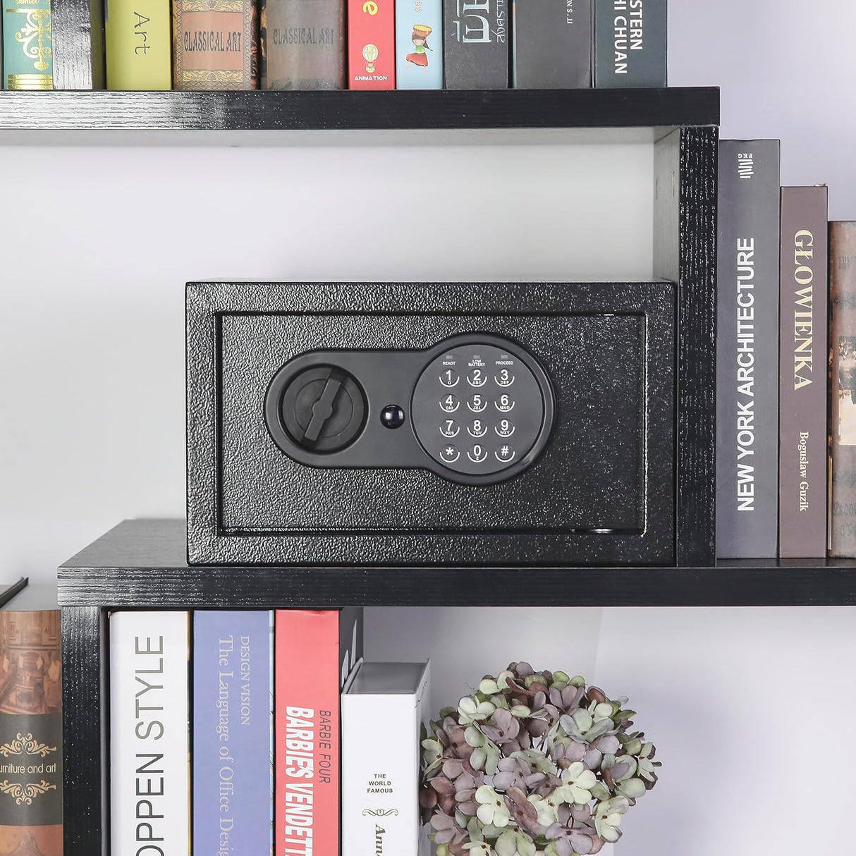 Steel Safe: Aliame Electronic Safe with LED Light Security
