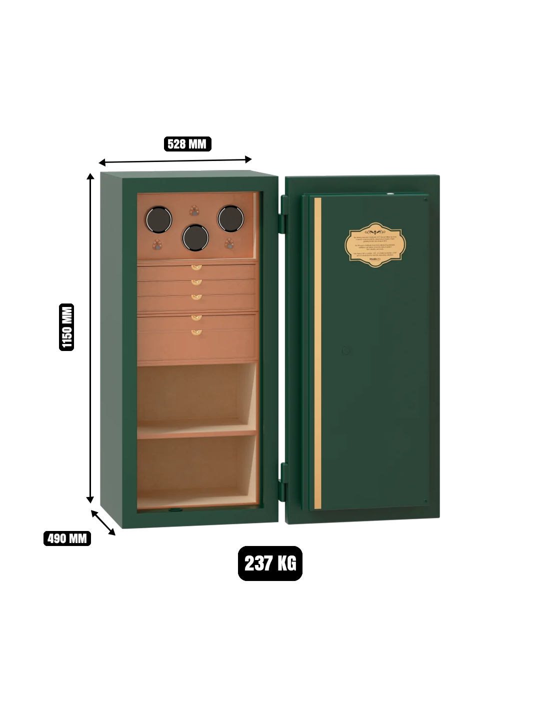 Chubbsafes 1835 Special Edition Safe T2 (Green)