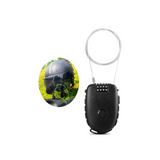 4-Digit Combination Padlock with Flexible Cable