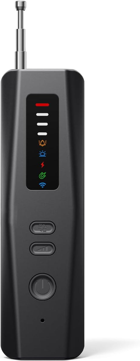 Hidden Camera Detectors, Advanced Anti-Spy Technology RF Signal GPS Tracker Finder, Wireless Bug Sweeper with Magnetic Detection for Home Office Travel Security, Real-Time Alarm