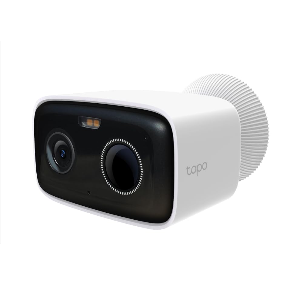 Tapo C410 Outdoor/Indoor Battery Wi-Fi Camera, 2K 3MP, 6400mAh, AI Person Detection, Color Night Vision, No Hub Required, Solar Panel Compatible