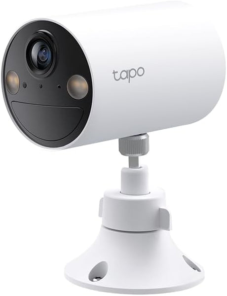 Tapo C410 Outdoor/Indoor Battery Wi-Fi Camera, 2K 3MP, 6400mAh, AI Person Detection, Color Night Vision, No Hub Required, Solar Panel Compatible