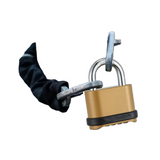 Azonee 4-Digit Combination Padlock, Heavy Duty Outdoor, Brass Finish