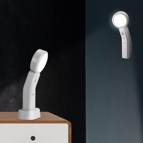 Motion Sensor Light Indoor Rechargeable Battery Powered LED Night Light with PIR Montion Sensor Bedroom Dusk to Dawn Light Sensor Auto Light Desk Lamp & Flashlight [White Light Energy Class A+++]