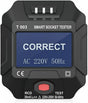 Electric Socket Tester, UK Plug Outlet Smart Socket Tester Digital Display LCD Socket Tester Circuit Polarity Detector Wall Plug Breaker Finder Leakage Test