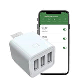 UanTii Smart Adapter Tuya Wifi USB Adapter Timing Schedule Adapter Smart Plug Woks with Smart Life App,Woks with Alexa and Google Home (1 gang)