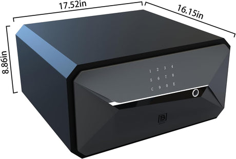 Y-Series Fingerprint Smart Safe Box, Security Box with Key,1.45 Cubic, Safety Box for Home (1.45 Cubic Feet-23Y)