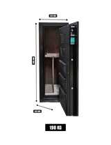 Format Gun Safe DL12W – 60 Min Fire Rated, S&G Electronic Lock, Black