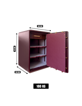 Format Home Safe LEO50 – S&G Electronic Lock, Burgundy