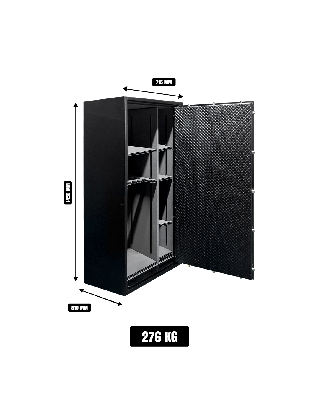 Format Home Safe LEO80 – 25 Min Fire Protection, S&G Electronic Lock, Black