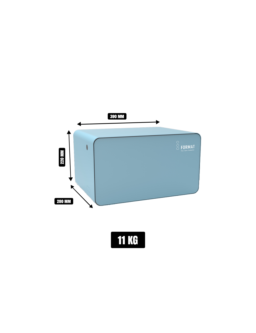 Format Safe, Model SC220 - Fingerprint Lock with override key