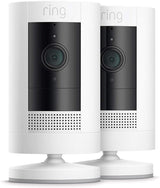 Ring Outdoor Camera Battery (Ring Stick Up Cam Battery) | HD wireless outdoor Security Camera with Two-Way Talk system and Wifi, Works with Alexa | Alternative to CCTV | White | 2 Cameras