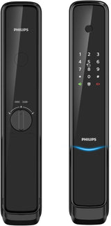 Philips Smart Lock 9300-5HBGS, Fingerprint + Card + Remote, Black