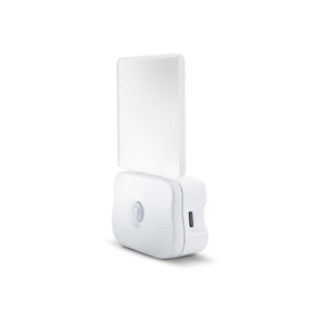 Integral LED Motion Sensor Night Light, Plug in Wall with Dusk to Dawn Photocell Sensor, for Hallways, Landings, Stairs, Kitchens, Bedrooms, Baby’s Nursery and More,Transparent, Pack of 1