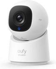 eufy Security Indoor Cam C220, 2K Resolution Security Camera with 360° PTZ, Plug-in Security Indoor Camera with 2.4G Wi-Fi, Human/Motion AI, Night Vision, AI Tracking, HomeBase S380 Compatible