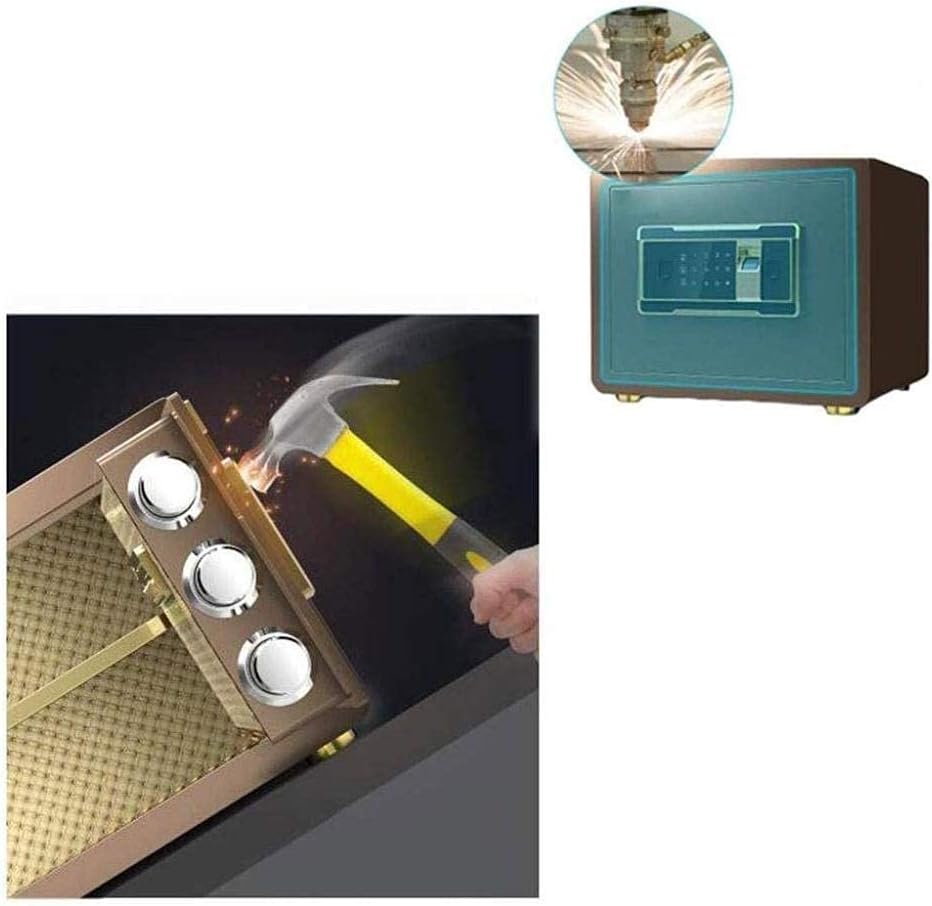 Safe and Durable Fireproof Waterproof Safe Safe Deposit Box Safes For Safe Box Cabinet Safes Keys Box Digital Fingerprint -Anchoring Safe Box For Cabinet Safes For ID Papers A4 Documents Laptop Comput