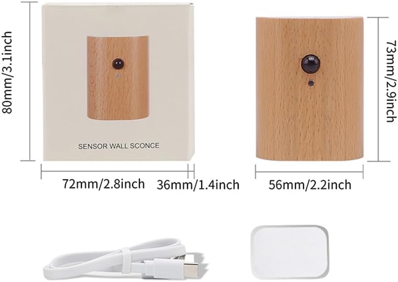 Smart Rechargeable Motion Sensor Night Lights – Dual-Sided Magnetic Wall Lamp for Hallways, Stairs & Bedrooms – Auto-On/Off Safety Lighting for Indoor Corridors