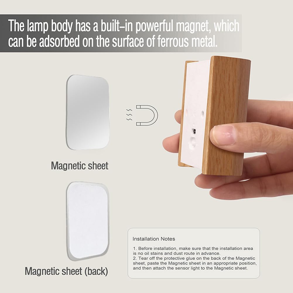 Smart Rechargeable Motion Sensor Night Lights – Dual-Sided Magnetic Wall Lamp for Hallways, Stairs & Bedrooms – Auto-On/Off Safety Lighting for Indoor Corridors
