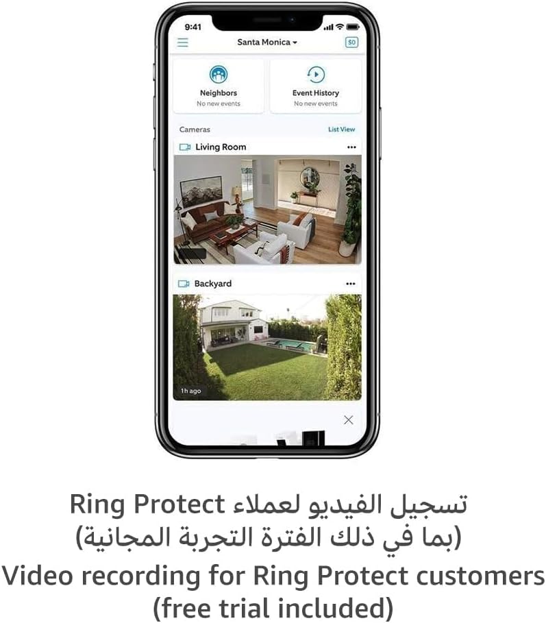 Ring Outdoor Camera Battery (Ring Stick Up Cam Battery) | HD wireless outdoor Security Camera with Two-Way Talk system and Wifi, Works with Alexa | Alternative to CCTV | White | 2 Cameras