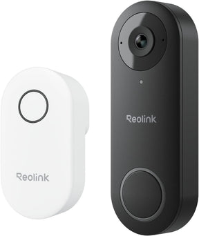 REOLINK Wired Video Doorbell WiFi, 5MP HD Door Bell Camera, 2.4 / 5GHz Wi-Fi Security Cam System, Human Detection, Cloud/microSD Card Storage, FrontDoor, Chime Included