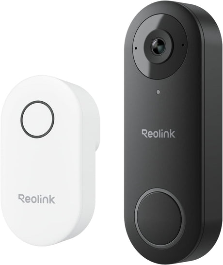 REOLINK Wired Video Doorbell WiFi, 5MP HD Door Bell Camera, 2.4 / 5GHz Wi-Fi Security Cam System, Human Detection, Cloud/microSD Card Storage, FrontDoor, Chime Included