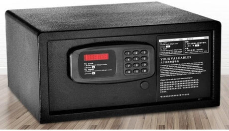 Safe Box for Home hotel, all steel password anti-theft，Electronic Money Box with Digital Keypad and Keys, Small Safe for Protect Money Laptop Jewelry A4 Documents, 42 X 37 X 20 cm（black）