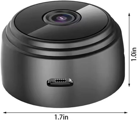 Mini WiFi Camera, 1080P HD | كاميرا واي فاي صغيرة | Night Vision, Motion Detection, Remote View, Indoor/Outdoor Security
