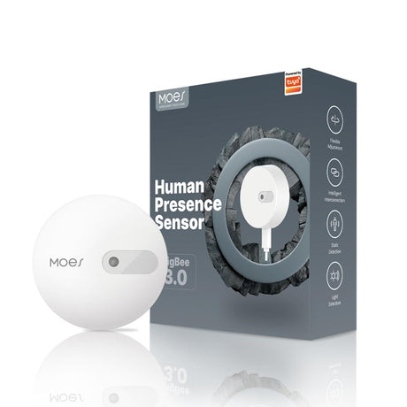 MOES Smart Door and Window Sensor, Wireless Detector for Alarm System and Home, Compatible With Smart Life/MOES APP, Works With Alexa Google Home Voice Control, Requires ZigBee Gateway