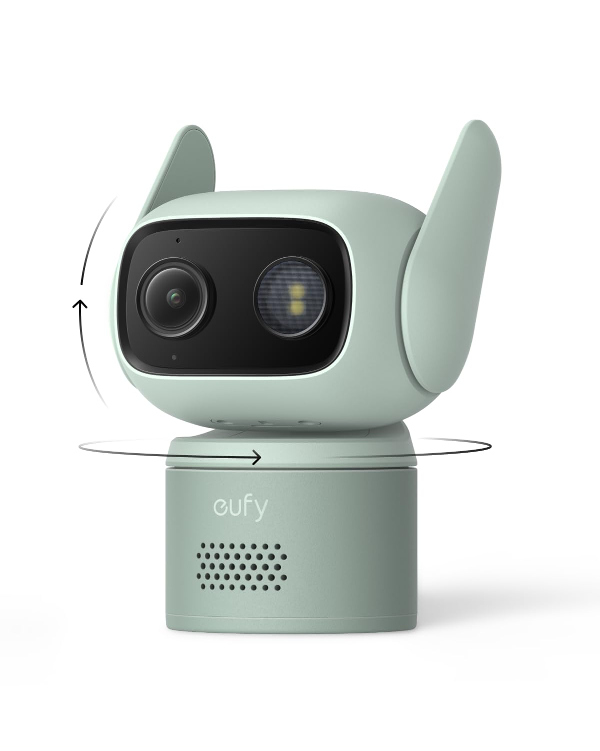eufy Wired Cam C31,360° Pan/Tilt,Outdoor Camera,Indoor Cameras House Security,Dual Antenna,Colour Night Vision,Subscription-Free On-Device Storage,AI People/Vehicle/Pet/Crying Detection,24/7 Recording