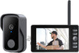 Wireless Video Doorbell,4.3-inch IPS 1080P Monitor Screen Door Bell Camera with Bidirectional Wake-up, Two-Way Intercom,Night Version,120° Angle for Home,Villa,Apartment,Easy Installation,No WIFI
